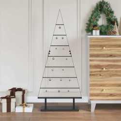 Arbre de Noël en métal avec support Noir 125,5 cm Acier 512853512853