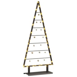 Arbre de Noël en métal avec support Noir 125,5 cm Acier 512853512853