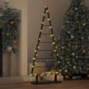 Arbre de Noël en métal avec support Noir 125,5 cm Acier 512853512853