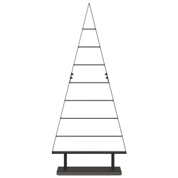 Arbre de Noël en métal avec support Noir 125,5 cm Acier 512853512853