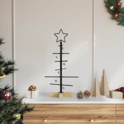 Arbre de Noël en métal Noir 59,5 cm Acier peint par poudre 512856512856