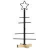 Arbre de Noël en métal Noir 59,5 cm Acier peint par poudre 512856512856