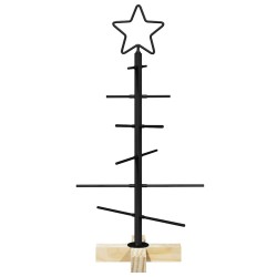 Arbre de Noël en métal Noir 59,5 cm Acier peint par poudre 512856512856