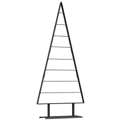 Arbre de Noël en métal avec support Noir 180 cm Acier 512857512857