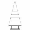 Arbre de Noël en métal avec support Noir 180 cm Acier 512857512857