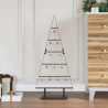 Arbre de Noël en métal avec support Noir 90 cm Acier 512858512858