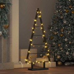 Arbre de Noël en métal avec support Noir 90 cm Acier 512858512858