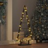Arbre de Noël en métal avec support Noir 90 cm Acier 512858512858