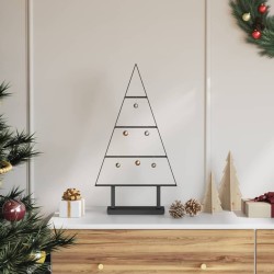 Arbre de Noël en métal avec support Noir 60 cm Acier 512860512860