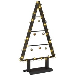 Arbre de Noël en métal avec support Noir 60 cm Acier 512860512860