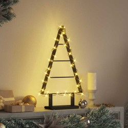Arbre de Noël en métal avec support Noir 60 cm Acier 512860512860