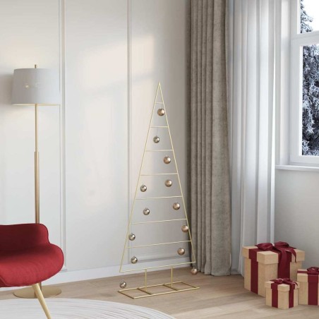 Arbre de Noël en métal Doré 150 cm Acier peint par poudre 512863512863