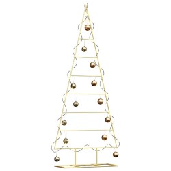 Arbre de Noël en métal Doré 150 cm Acier peint par poudre 512863512863
