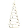 Arbre de Noël en métal Doré 150 cm Acier peint par poudre 512863512863