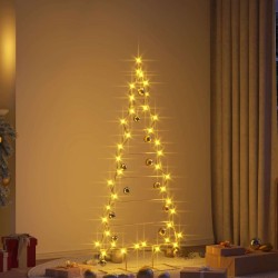 Arbre de Noël en métal Doré 150 cm Acier peint par poudre 512863512863