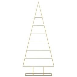 Arbre de Noël en métal Doré 150 cm Acier peint par poudre 512863512863