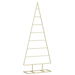 Arbre de Noël en métal Doré 125 cm Acier peint par poudre 512864512864