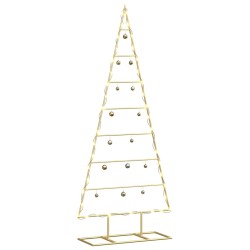 Arbre de Noël en métal Doré 125 cm Acier peint par poudre 512864512864