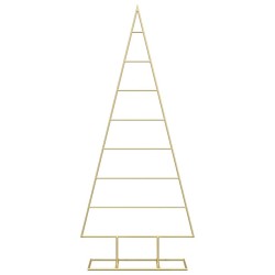 Arbre de Noël en métal Doré 125 cm Acier peint par poudre 512864512864
