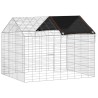 Cage pour lapins Argent 100 x 78 x 78 cm Acier galvanisé 512865512865