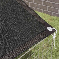 Cage pour lapins Argent 200 x 78 x 78 cm Acier galvanisé 512866512866