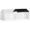 Cage pour lapins Argent 200 x 78 x 78 cm Acier galvanisé 512866512866