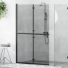 Paroi de douche à l'italienne Noir 120 x 6,5 x 190 cm 512873512873