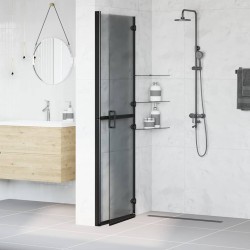 Paroi de douche à l'italienne Noir 120 x 6,5 x 190 cm 512873512873