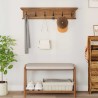 Porte-manteau mural Montage mural Naturel 100 x 10 x 20 cm 512874512874