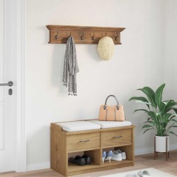 Porte-manteau mural Montage mural Naturel 100 x 10 x 20 cm 512874512874