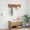 Porte-manteau mural Montage mural Naturel 100 x 10 x 20 cm 512874512874