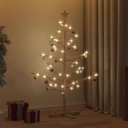 Arbre de Noël en bois Marron 125 cm Bois de pin massif 512881512881