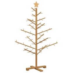 Arbre de Noël en bois Marron 125 cm Bois de pin massif 512881512881