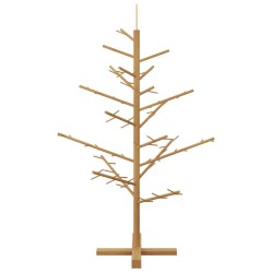 Arbre de Noël en bois Marron 125 cm Bois de pin massif 512881512881