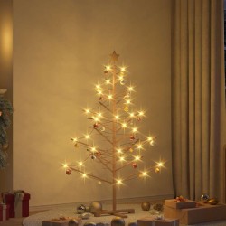 Arbre de Noël en bois Marron 150 cm Bois de pin massif 512883512883