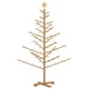Arbre de Noël en bois Marron 150 cm Bois de pin massif 512883512883