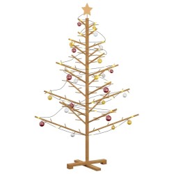 Arbre de Noël en bois Marron 150 cm Bois de pin massif 512883512883
