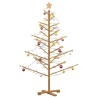 Arbre de Noël en bois Marron 150 cm Bois de pin massif 512883512883