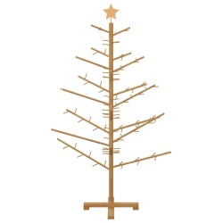 Arbre de Noël en bois Marron 150 cm Bois de pin massif 512883512883