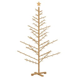 Arbre de Noël en bois Marron 180 cm Bois de pin massif 512884512884