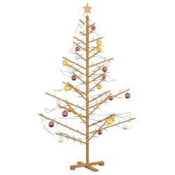 Arbre de Noël en bois Marron 180 cm Bois de pin massif 512884512884