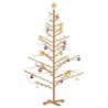 Arbre de Noël en bois Marron 180 cm Bois de pin massif 512884512884