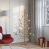 Arbre de Noël en bois Marron 180 cm Bois de pin massif 512884512884