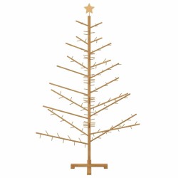 Arbre de Noël en bois Marron 180 cm Bois de pin massif 512884512884