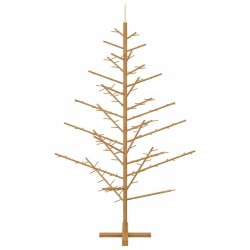 Arbre de Noël en bois Marron 180 cm Bois de pin massif 512884512884