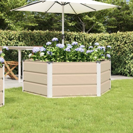 Jardinière Ivoire 129 x 129 x 45 cm Acier 512885512885