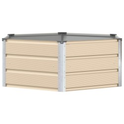 Jardinière Ivoire 129 x 129 x 45 cm Acier 512885512885