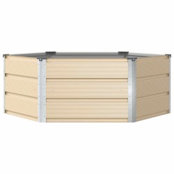 Jardinière Ivoire 129 x 129 x 45 cm Acier 512885512885