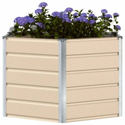 Jardinière Ivoire 129 x 129 x 75 cm Acier 512886512886