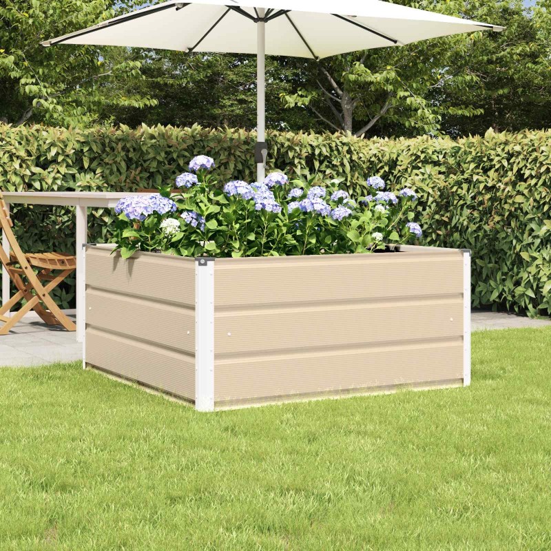 Jardinière Ivoire 100 x 100 x 45 cm Acier 512887512887